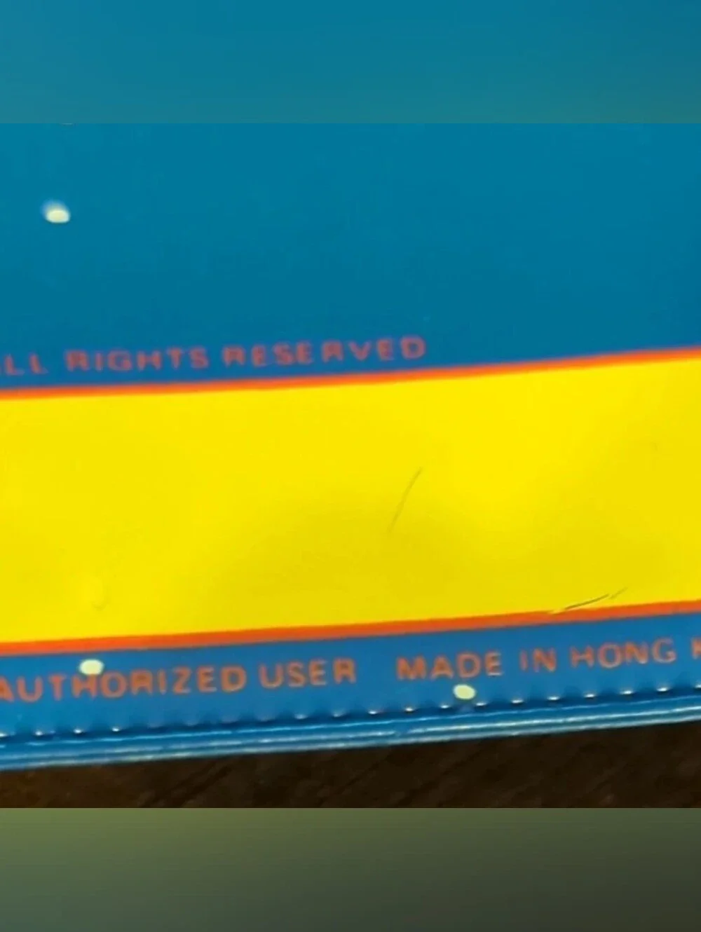 Vintage  Wallet Star Wars Return of the Jedi Blue Plastic
